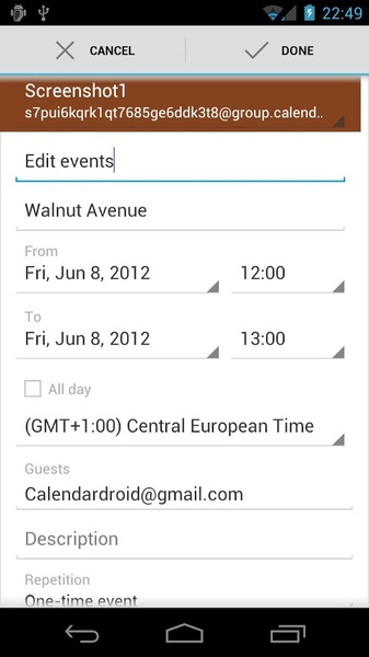 Calendar Droid Free - Preview 1