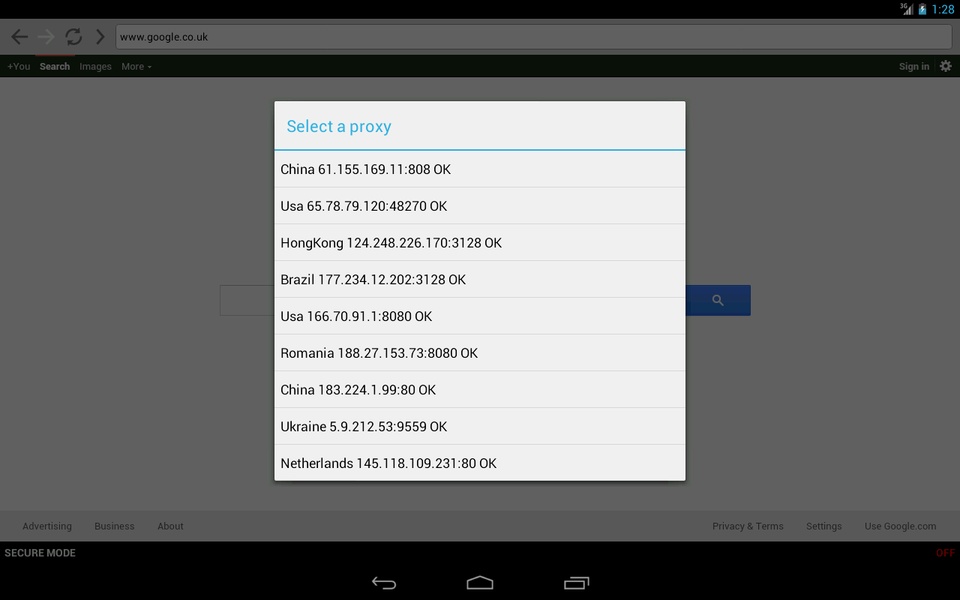 Secure Browser - Preview 5