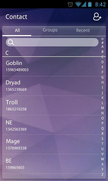 GO SMS glass Theme - Preview 2