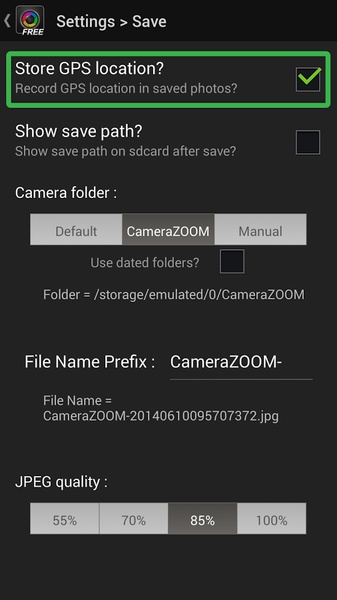 Camera ZOOM FX Geotagger - Preview 1