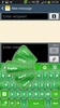 GO Keyboard Green Glitter Theme screenshot 11