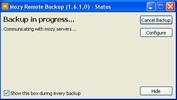 Mozy Remote Backup screenshot 2