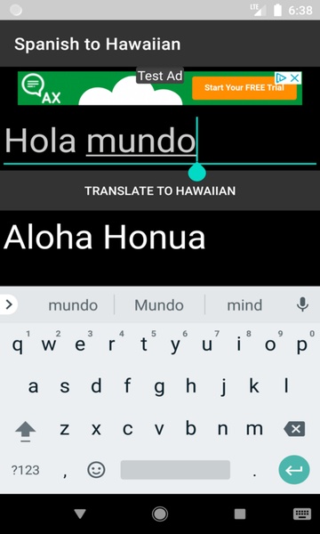 Spanish to Hawaiian Translator - Preview 3