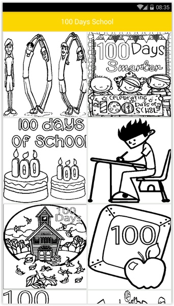 Coloring 100 Days School - Preview 2