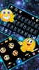 Blue Neon Galaxy Keyboard Theme screenshot 3
