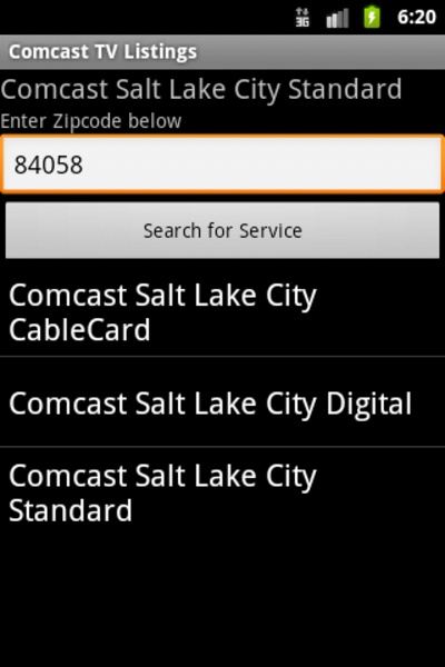 Comcast TV Listings - Preview 1