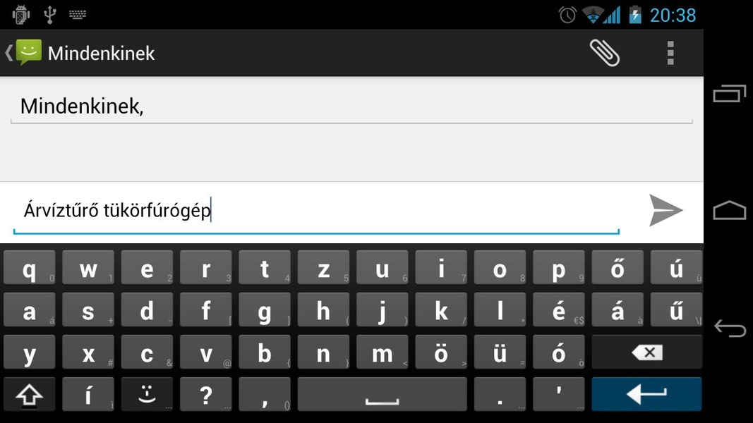 AnySoftKeyboard - Hungarian Language Pack - Preview 6