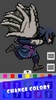 Pixel Art Sasuke Coloring Games screenshot 3