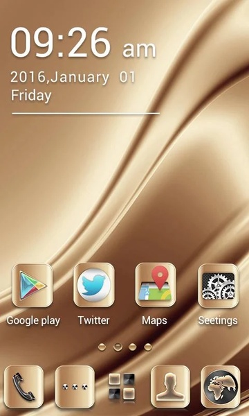 Gold2016 GOLauncher EX Theme - Preview 4