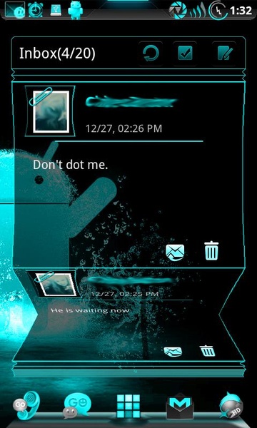 GOWidget ElectricCyan Theme by TeamCarbon - Preview 6