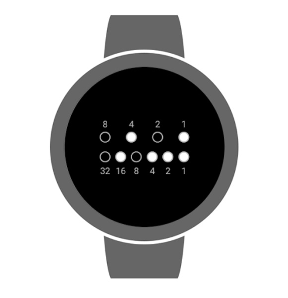 Elegant Binary Watch Face - Preview 2