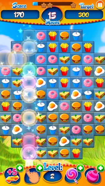 Match 3 Burger HD: Delicious Food Mania - Preview 2