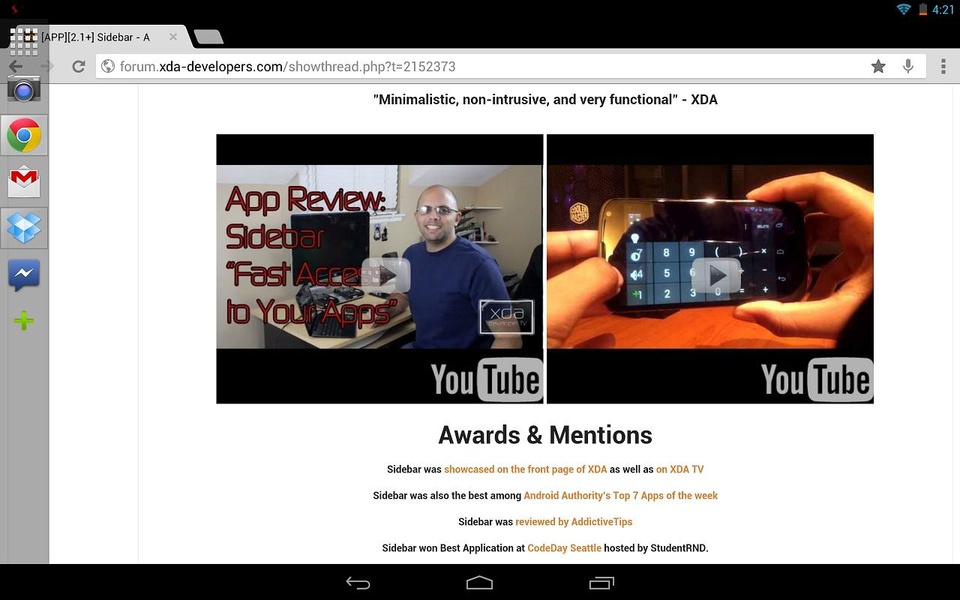Sidebar Lite - Preview 4
