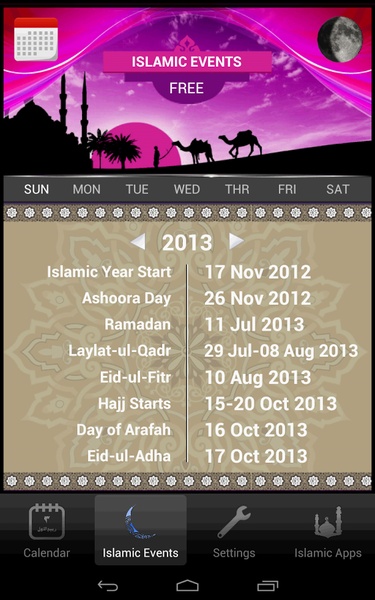 Islamic Calendar (Hijri) Free - Preview 13