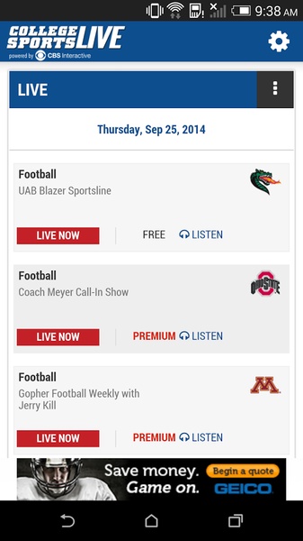 College Sports Live - Preview 3