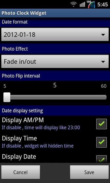 Photo Clock Widget - Preview 2