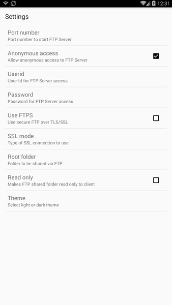 Wifi FTP Server - Preview 2