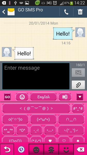 GO Keyboard Pink - Preview 7