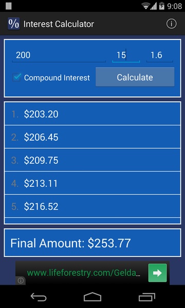 Interest Calculator - Preview 2