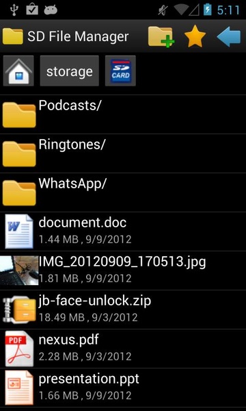 SD File Manager - Preview 5
