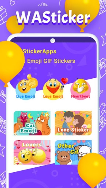 WAStickerApps Love Emoji GIF Stickers - Preview 5