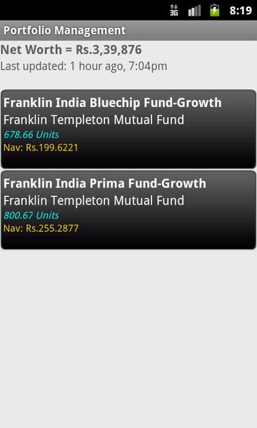 Indian Mutual Funds Tracker - Preview 3