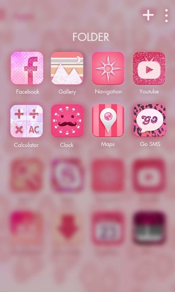 Sweet Girl GOLauncher EX Theme - Preview 2