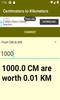 Centimeters to Kilometers converter screenshot 4