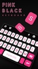 Pink Black Chat Keyboard Theme screenshot 4