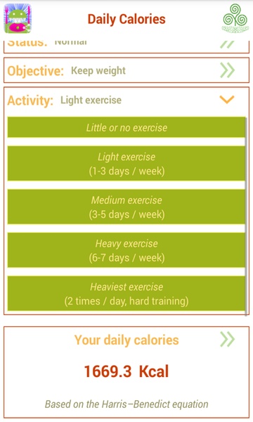 Daily Calories - Preview 1