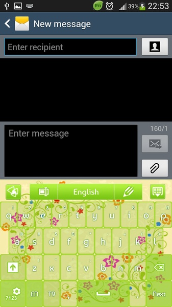 GO Keyboard Green Power Theme - Preview 9