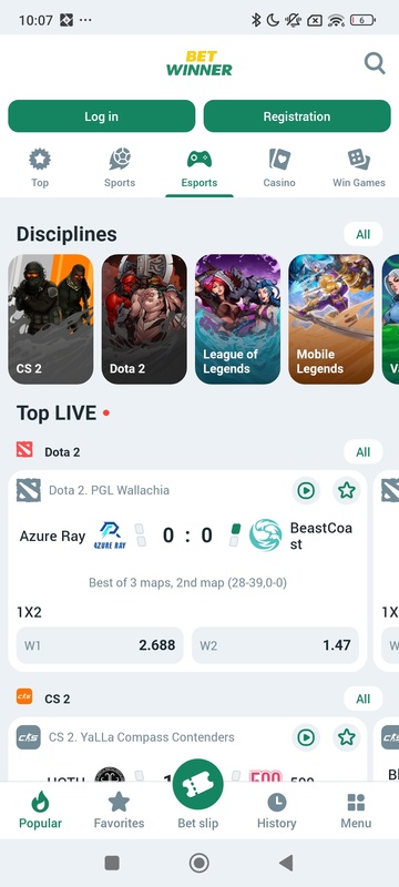 Betwinner Screenshot 7