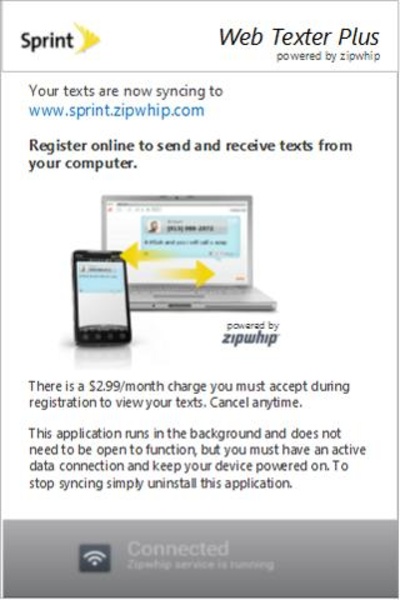 Sprint Web Texter Plus - Preview 2