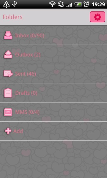 GO SMS Panda Bear Theme - Preview 1