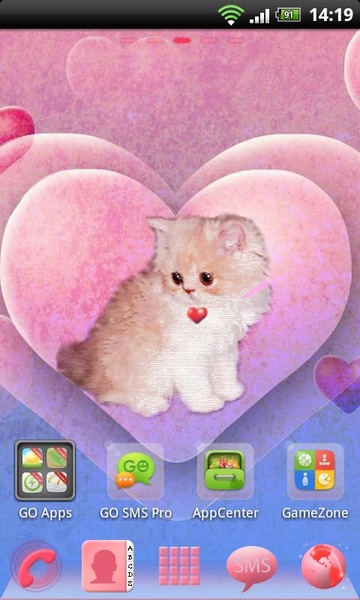 Go Launcher EX Theme Kitty - Preview 3