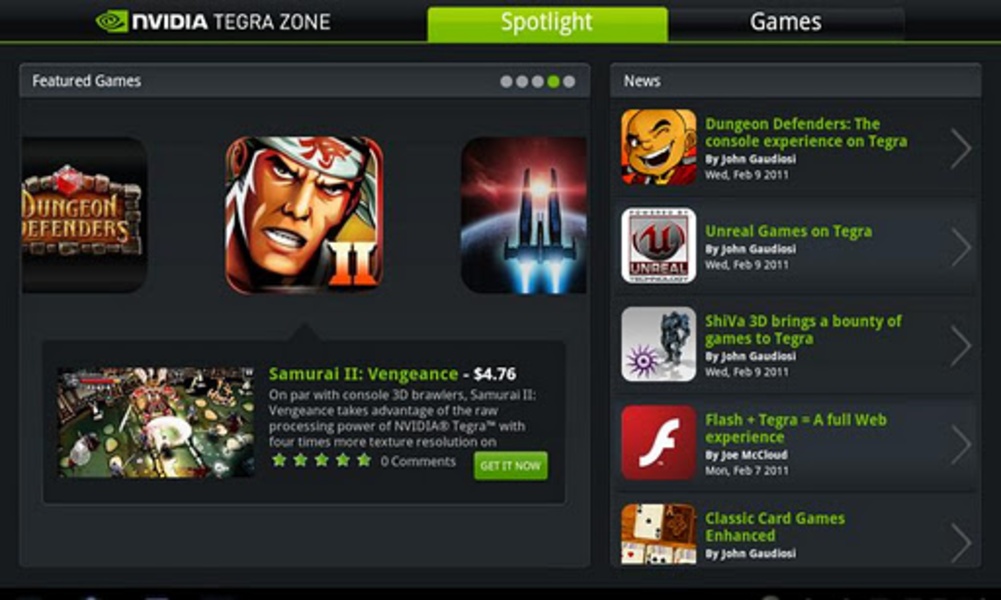 nVidia launches TegraZone.com a web-based marketplace for Tegra Android  games - Droid Gamers