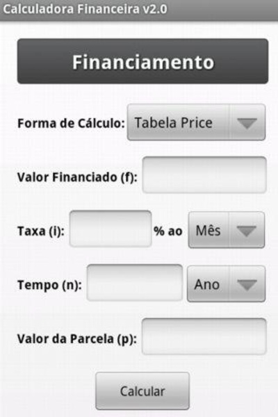 Calculadora Financeira - Preview 2