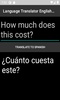 Language Translator English to Spanish screenshot 1