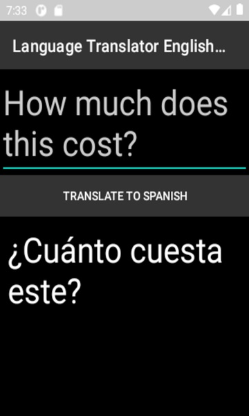 Language Translator English to Spanish - Preview 1