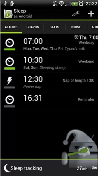 Sleep as best sale android watch