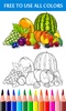 Fruits Coloring Book & Drawing Book screenshot 1