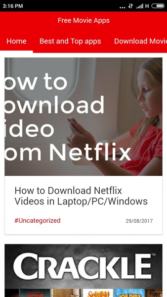 Free Movie Apps - Preview 2
