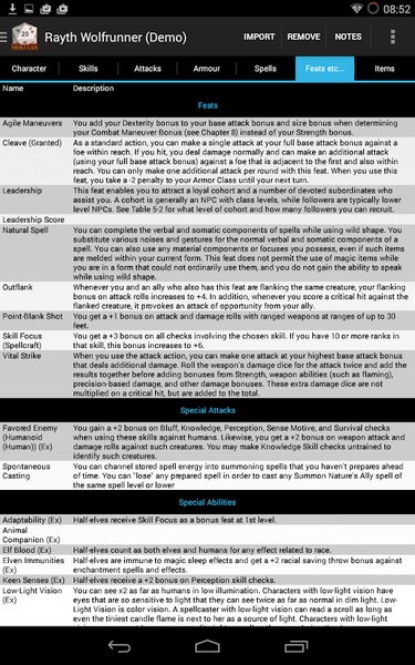 Hero Lab Character Sheet Lite - Preview 2