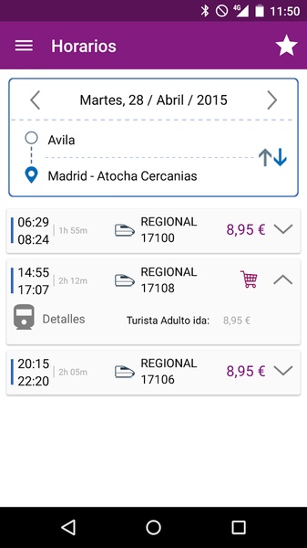 Renfe Schedules - Preview 3