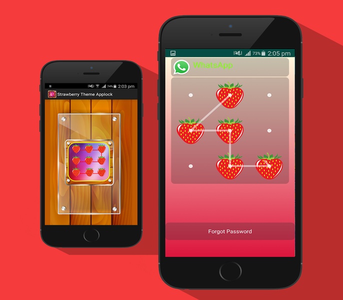 Strawberry Theme Applock - Preview 5