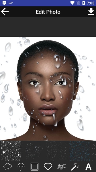 Rain Effect on Photo - Pic Editor and Text - Preview 3