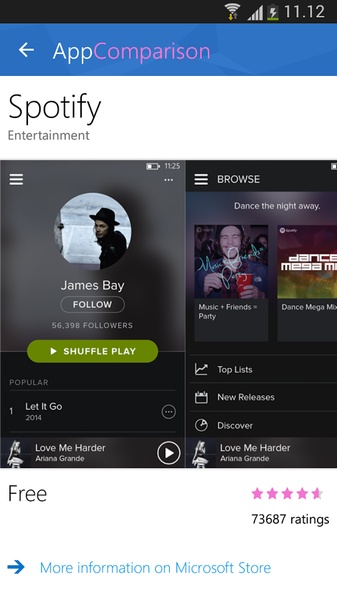 AppComparison - Preview 1