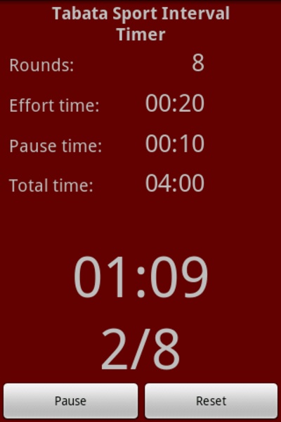 Tabata Sport Interval Timer - Preview 1