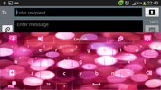 GO Keyboard Glow Pink Theme screenshot 5