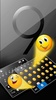 Black Galaxy S9 Keyboard Theme screenshot 2